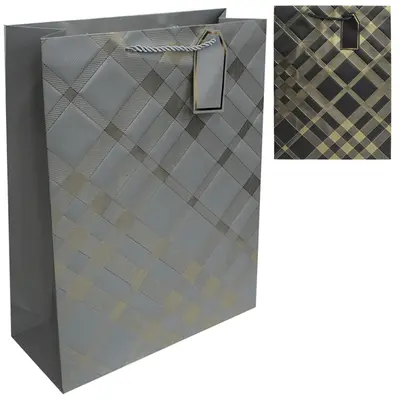 BOLSA SACOLA DE PAPEL PARA PRESENTE LUXO 42X31X12CM