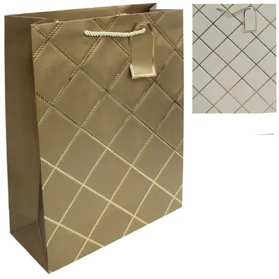 BOLSA SACOLA DE PAPEL PARA PRESENTE LUXO 42X31X12CM