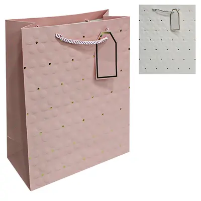BOLSA SACOLA DE PAPEL PARA PRESENTE LUXO FLOR 32X26X12CM