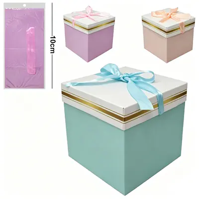 CAIXA CUBO DE PAPEL PARA PRESENTE LUXO 10CM