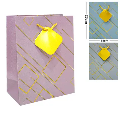 BOLSA SACOLA DE PAPEL PARA PRESENTE LUXO P 23X18X10CM