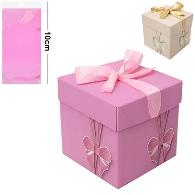 CAIXA CUBO DE PAPEL PARA PRESENTE LUXO LACO 10CM