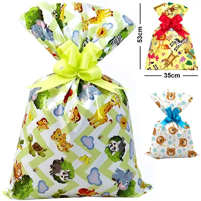 SACO DE PRESENTE BEBE COM 50 PECAS 35X53CM