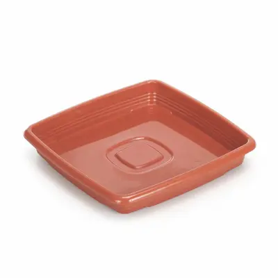 PRATO DE VASO QUADRADO TELHA CERAMICO 13,3CM DE PLASTICO