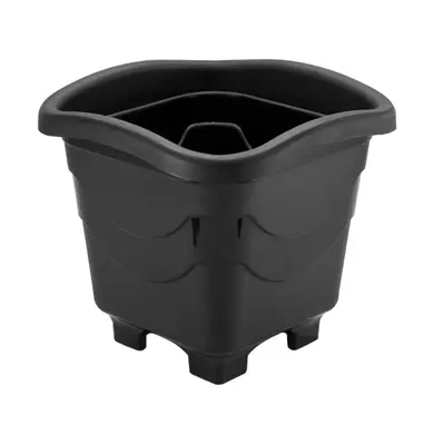 VASO QUADRADO PRETO EXTRA G 30L 44X40,5CM DE PLASTICO
