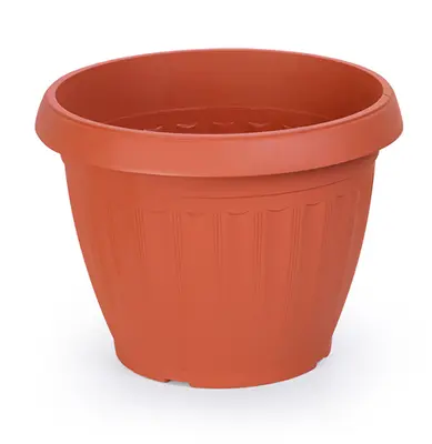 VASO REDONDO TELHA 5L 18,5X25CM DE Ø DE PLASTICO