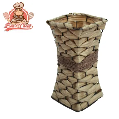 VASO DE PLASTICO / METAL TIPO VIME QUADRADO 22,5X11,5CM