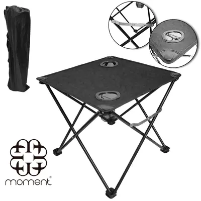 MESA DE METAL / OXFORD DOBRAVEL COM APOIO PORTA COPO 48X48X43,5CM