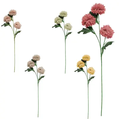 FLOR PERMANENTE HASTE CABECA DENTE DE LEAO 63CM