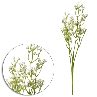 FLOR PERMANENTE HASTE DE VEU DE NOIVA 61CM