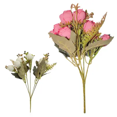 FLOR PERMANENTE BUQUE DE PEONIA 27,5CM
