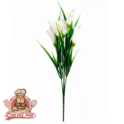 FLOR PERMANENTE BUQUE COPO DE LEITE 43CM
