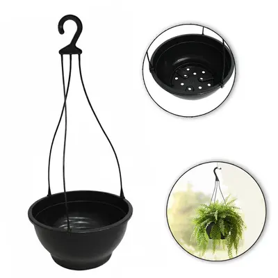 VASO REDONDO DE PENDURAR CUIA PRETO 2L 10,5X21,5CM DE Ø DE PLASTICO