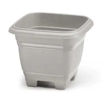VASO QUADRADO AREIA BELLA FIORE Nº 28 9,7L 27X23,3CM DE PLASTICO