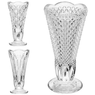 VASO DE VIDRO REDONDO WOLFF 12X6CM DE Ø