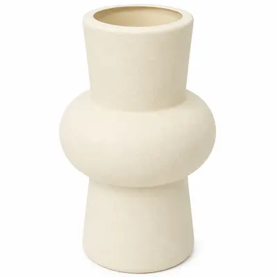 VASO DECORATIVO DE PLASTICO REDONDO 16,5X10CM DE Ø