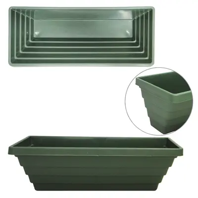 JARDINEIRA FLOREIRA DE PAREDE VERDE MUSGO 20X9,5X7,5CM 900ML DE PLASTICO