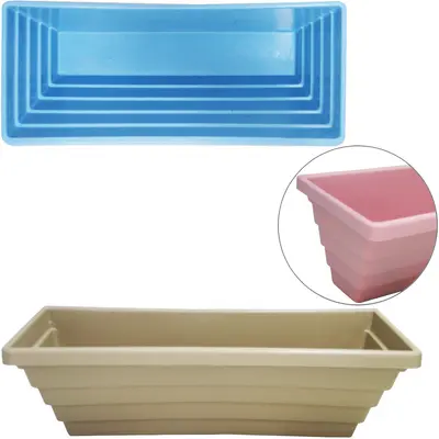 JARDINEIRA FLOREIRA DE PAREDE COLORS 30X13X10,5CM 2,3L DE PLASTICO