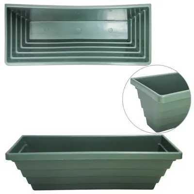 JARDINEIRA FLOREIRA DE PAREDE VERDE MUSGO 30X13X10,5CM 2,3L DE PLASTICO