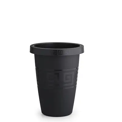 VASO TACHO GREGO REDONDO PRETO 14,5L 38,5X29,5CM DE Ø DE PLASTICO