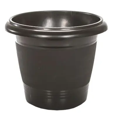 VASO REDONDO PRETO 3,8L 19X20CM DE Ø DE PLASTICO