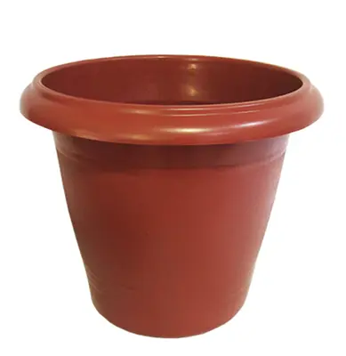 VASO REDONDO TELHA CERAMICO 3,8L 19X20CM DE Ø DE PLASTICO