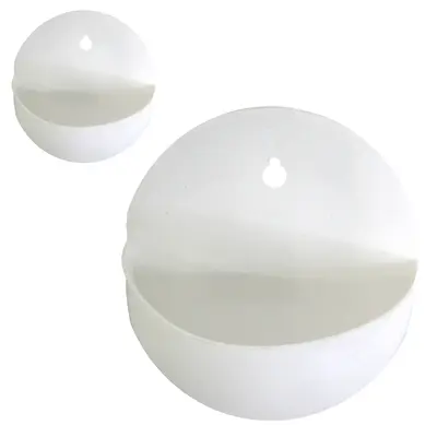 VASO DE PAREDE BRANCO 230ML 13,5X12X5,5CM DE PLASTICO
