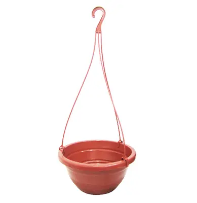 VASO REDONDO DE PENDURAR CUIA TELHA CERAMICO 3L 12X24,5CM DE Ø DE PLASTICO