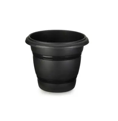 VASO REDONDO PRETO NUMERO 28 24X28CM DE Ø DE PLASTICO
