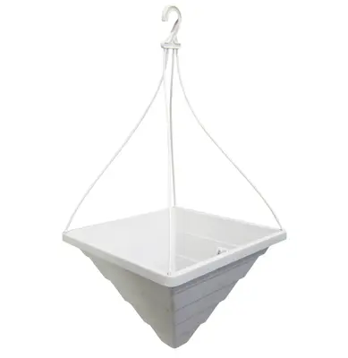 VASO PIRAMIDE DE PENDURAR MARMORE 3,4L 23,5X18,5CM DE PLASTICO