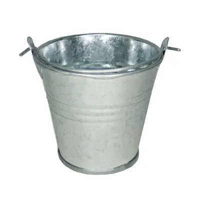 VASO DECORATIVO BALDE DE METAL COM ALCA 6,5X6CM DE Ø