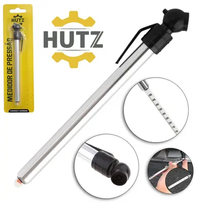 MEDIDOR DE PRESSAO / CALIBRADOR DE PNEUS TIPO CANETA HUTZ 14,5CM