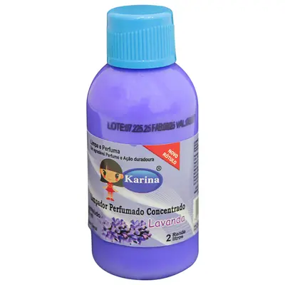 LIMPADOR PERFUMADO CONCENTRADO LAVANDA KARINA 60ML RENDE 2L