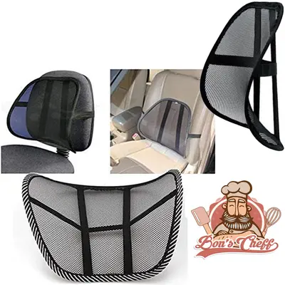 ENCOSTO LOMBAR PARA CADEIRA E BANCO AUTOMOTIVO 37X39CM