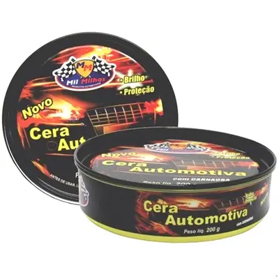 CERA AUTOMOTIVA COM CARNAUBA 200G NA LATA
