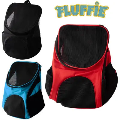 MOCHILA PARA TRANSPORTE DE ANIMAIS TELADA FLUFFIE 35X31,5X25CM