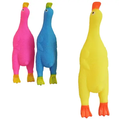 BRINQUEDO PARA CACHORRO PATO DE VINIL COM SOM COLORS 24X6,5X5,5CM