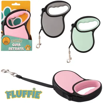 GUIA RETRATIL PARA CACHORRO FLUFFIE 5M