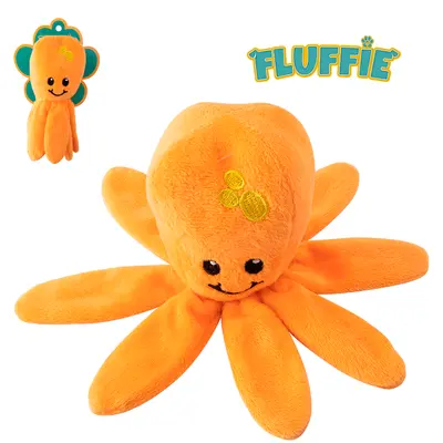 BRINQUEDO PARA CACHORRO POLVO DE PELUCIA FLUFFIE 16,5X7,5CM