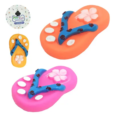 BRINQUEDO PARA CACHORRO CHINELO DE PVC COM SOM 12,5X7,2X3CM