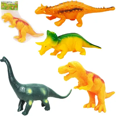 BRINQUEDO PARA CACHORRO DINOSSAURO DE PLASTICO COM SOM COLORS