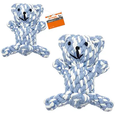 BRINQUEDO PARA CACHORRO URSINHO DE CORDA 15,5X10CM PREMIUM
