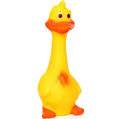 BRINQUEDO PARA CACHORRO PATO DE VINIL COM SOM 17X7X7CM