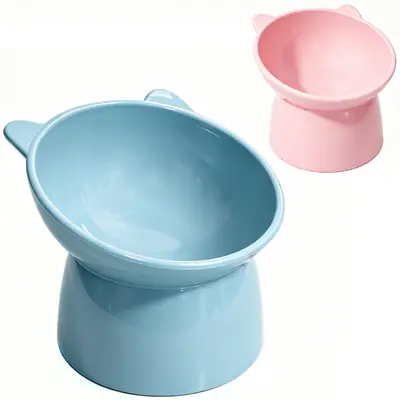 COMEDOURO / BEBEDOURO DE PLASTICO GATO 200ML 13X13X11,5CM