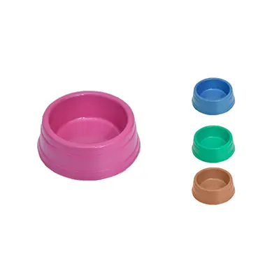 COMEDOURO / BEBEDOURO DE PLASTICO COLORS Nº 1 330ML 5X12,5CM DE Ø