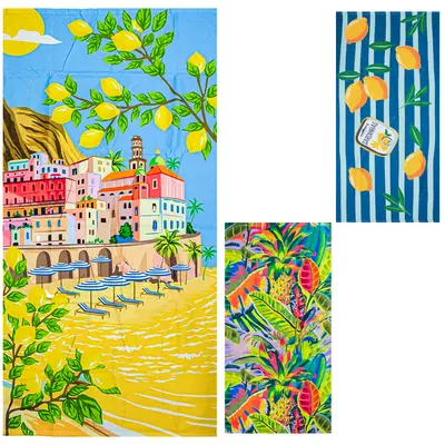 TOALHA DE BANHO DE POLIESTER TROPICAL 70X140CM