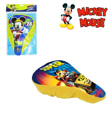 CAPA PARA BANCO DE BICICLETA INFANTIL SORTIDAS MICKEY NA SOLAPA