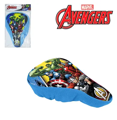 CAPA PARA BANCO DE BICICLETA INFANTIL SORTIDAS VINGADORES/AVENGERS NA SOLAPA