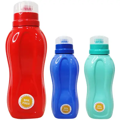 GARRAFA SQUEEZE DE PLASTICO PET CONSTELACAO COM TAMPA COLORS 730ML STTW