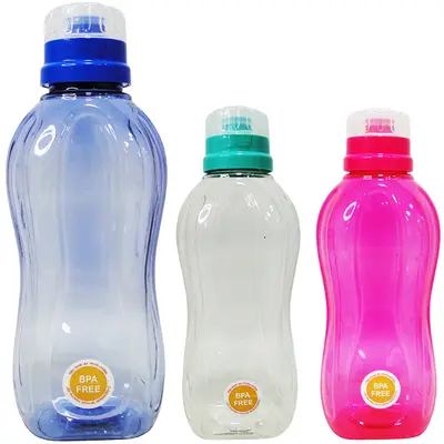 GARRAFA SQUEEZE DE PLASTICO PET CONSTELACAO COM TAMPA TRANSCOLOR 1,1L STTW